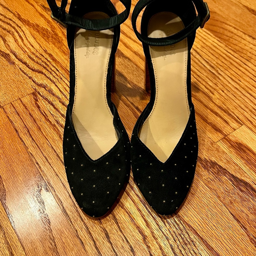 Womens Soludos ankle strap heels